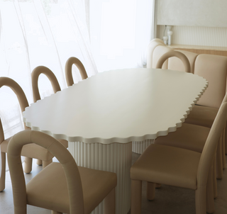 Biscotto Wavy Dining Table
